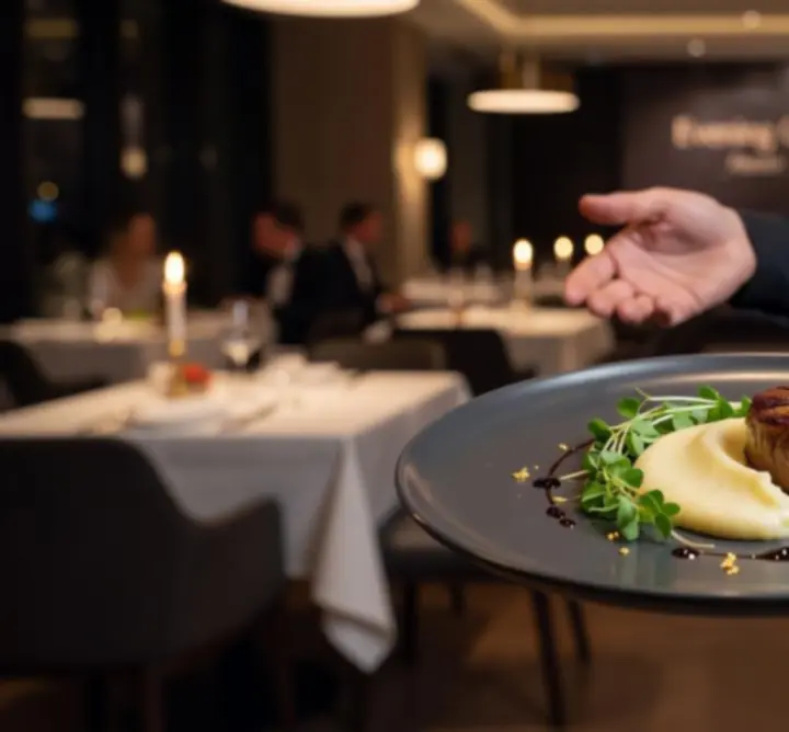 Gastronomické degustační menu během večerní akce