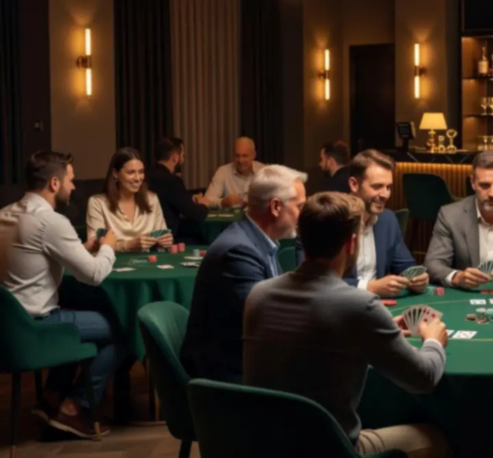 Elegantní večerní pokerový večer ve VEČERNÍ SCÉNĚ
